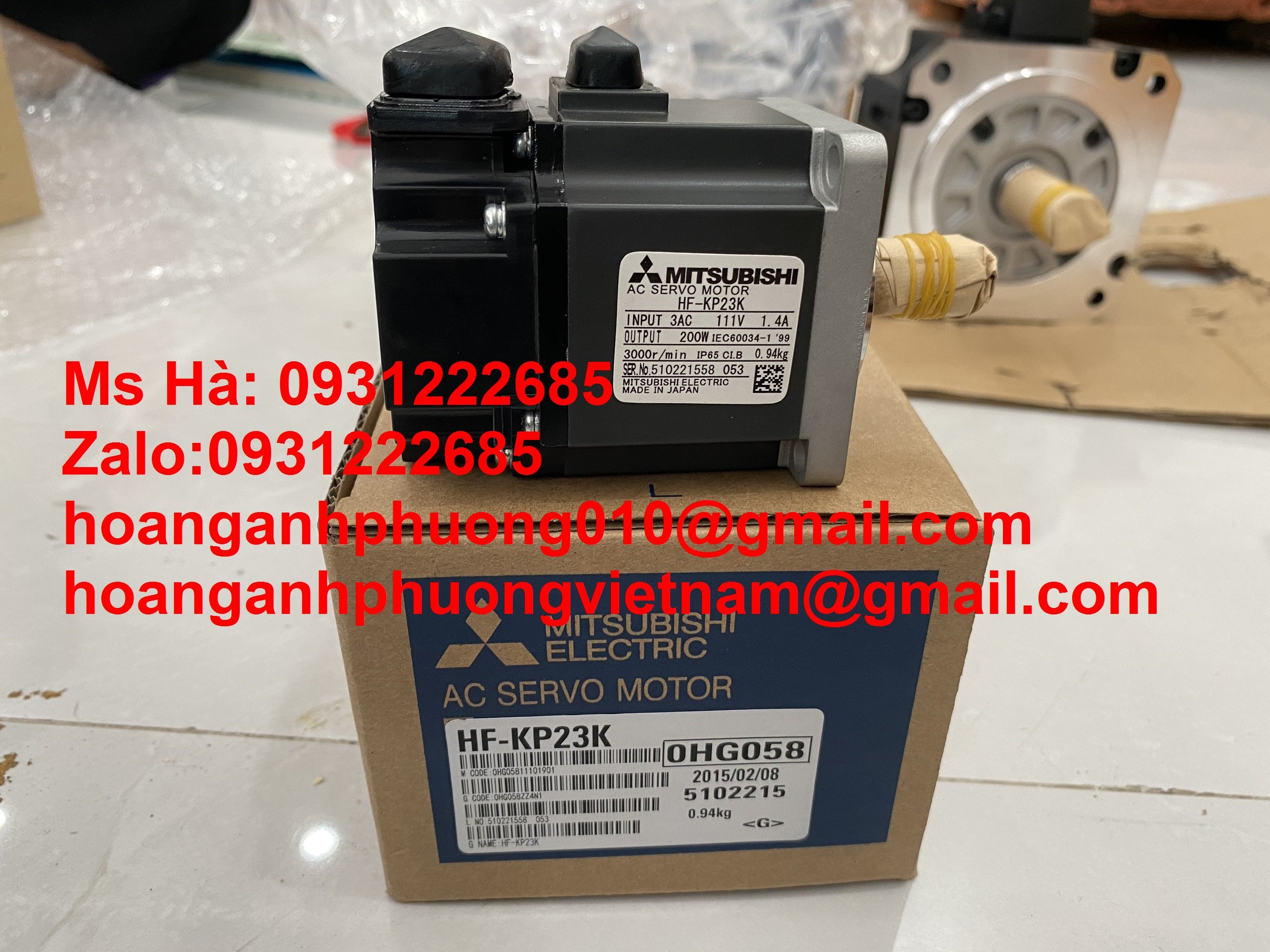 Bộ motor HF-KP23K mitsubishi nhập mới - melservo J3