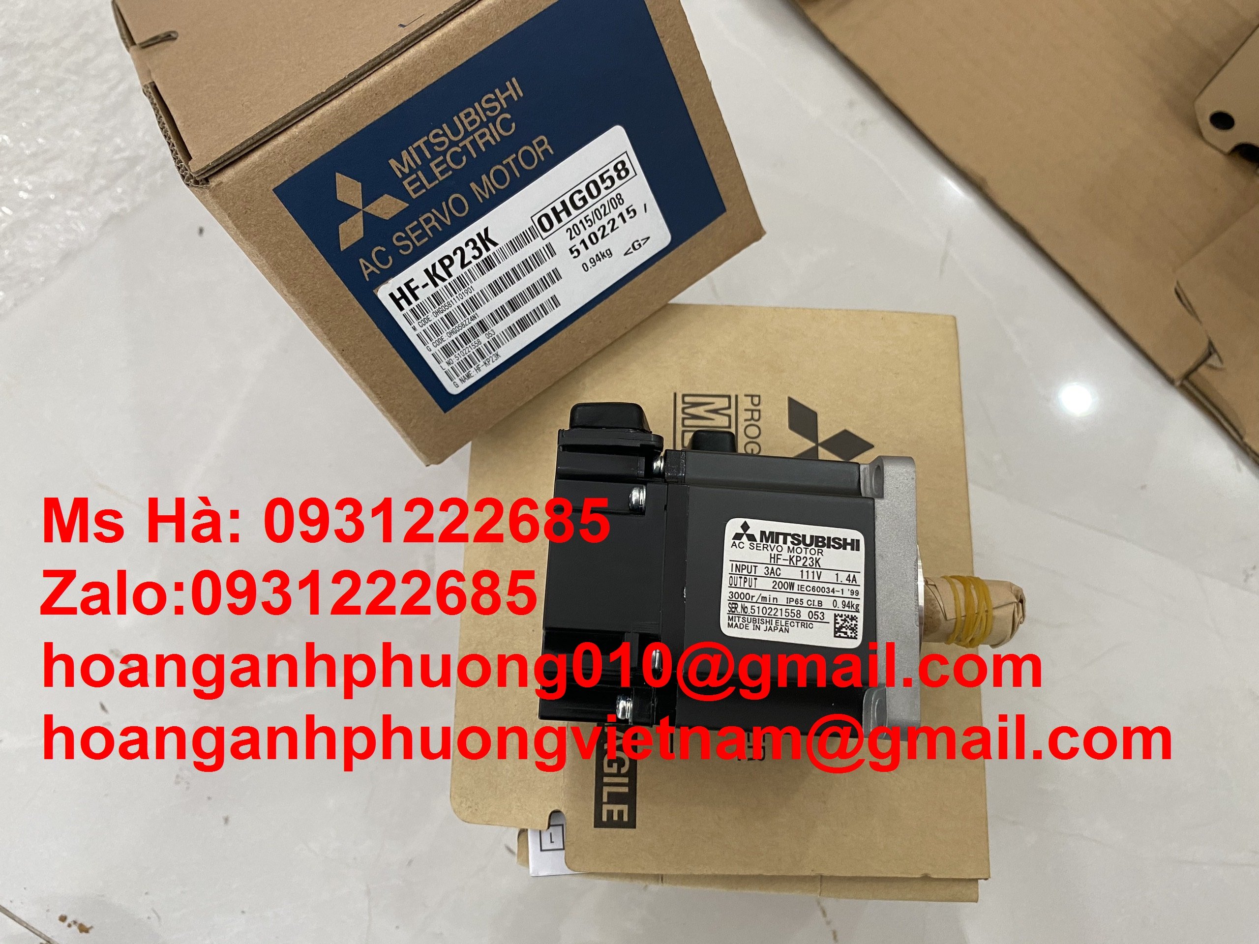 Bộ motor HF-KP23K mitsubishi nhập mới - melservo J3