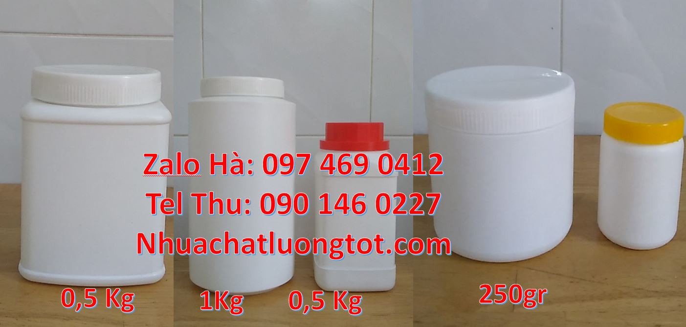 hũ vuông trắng 0.5kg,hũ 2k đựng xà phòng,hũ nhựa 1k đựng dầu ăn giá rẻ