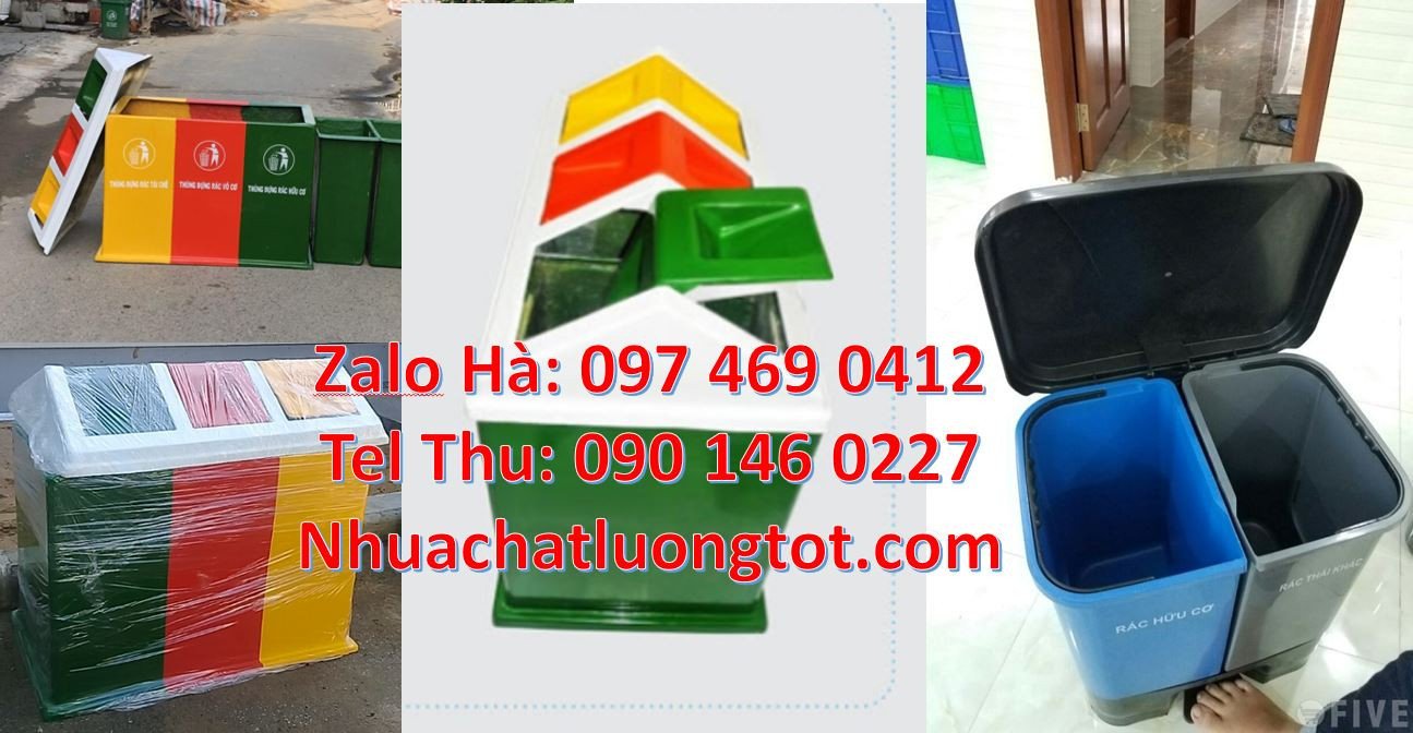 thùng rác 3 ngăn 3 màu giá rẻ,thùng rác 2 ngăn.thùng rác đạp chân nắp