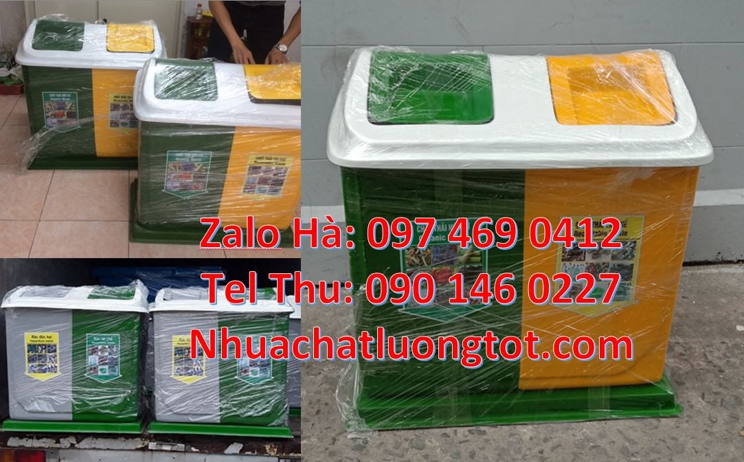 thùng rác 3 ngăn 3 màu giá rẻ,thùng rác 2 ngăn.thùng rác đạp chân nắp