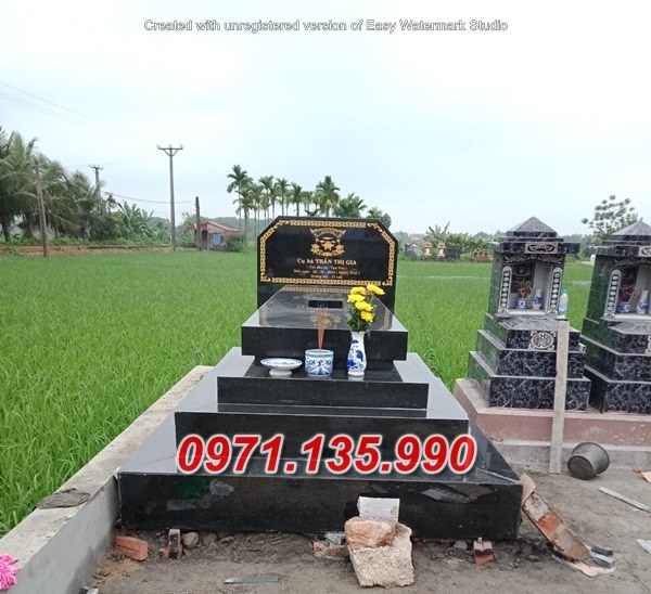 Mẫu mộ đá hoa cương đẹp bán tại Kon Tum - mộ đá