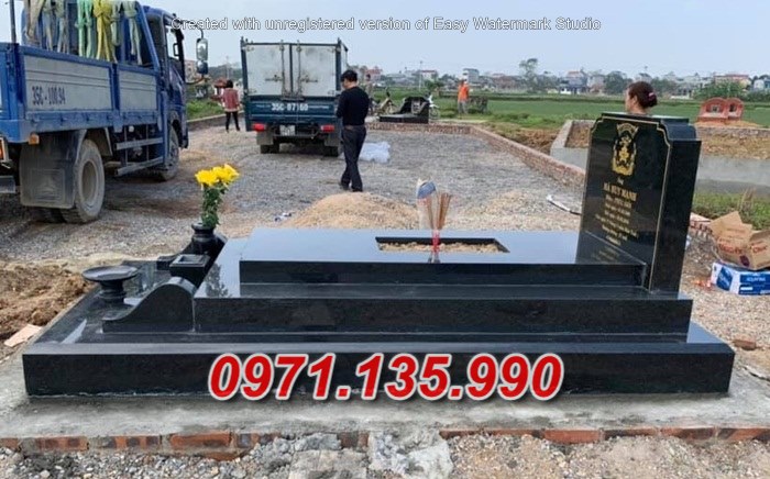 Mẫu mộ đá hoa cương đẹp bán tại Kon Tum - mộ đá
