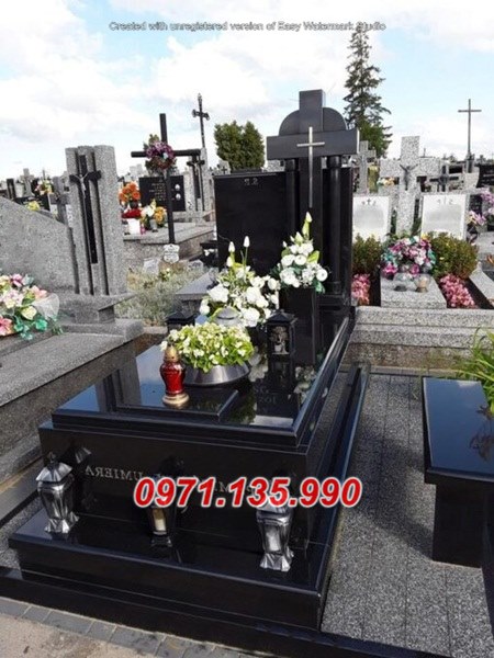 Mẫu mộ đá hoa cương đẹp bán tại Phú Yên - mộ đá lưu giữ cốt