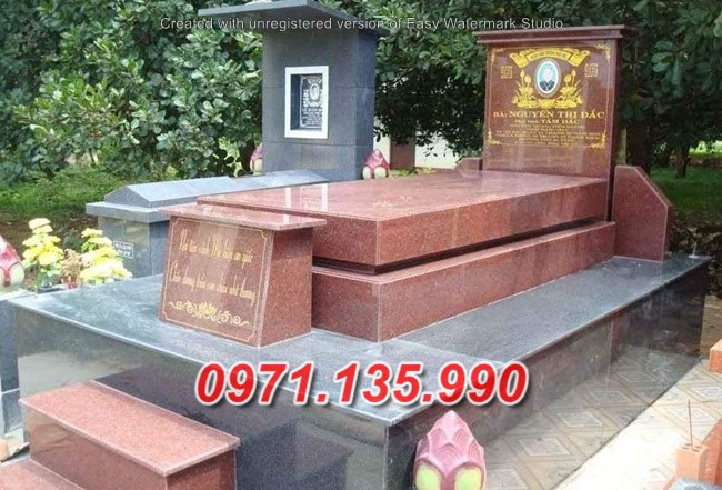 Mẫu mộ đá hoa cương đẹp bán tại huế - mộ đá để tro cốt