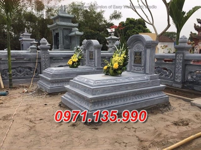 Mẫu mộ đá tam cấp để tro cốt đẹp bán tại kiên giang - mộ bằng đá