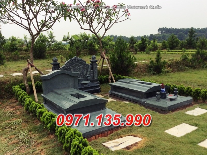 Mẫu mộ đá tam cấp để tro cốt đẹp bán tại cần thờ - mộ đá đơn giản