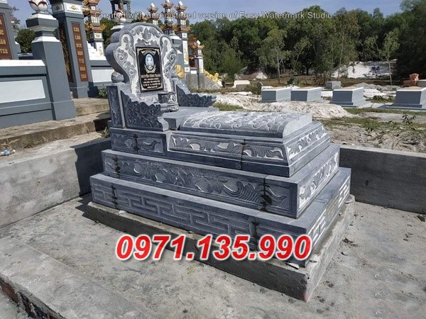 Mẫu mộ đá tam cấp để tro cốt đẹp bán tại cần thờ - mộ đá đơn giản