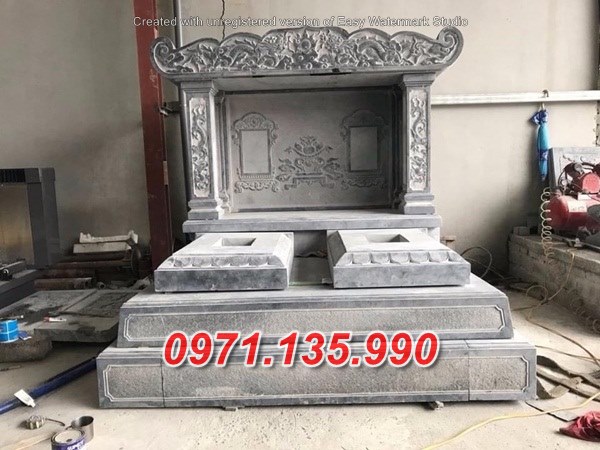 Mẫu mộ đá tam cấp để tro cốt đẹp bán tại tây ninh - mộ đá đơn giản