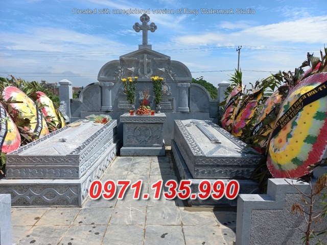 Mẫu mộ đá tam cấp để tro cốt đẹp bán tại tây ninh - mộ đá đơn giản
