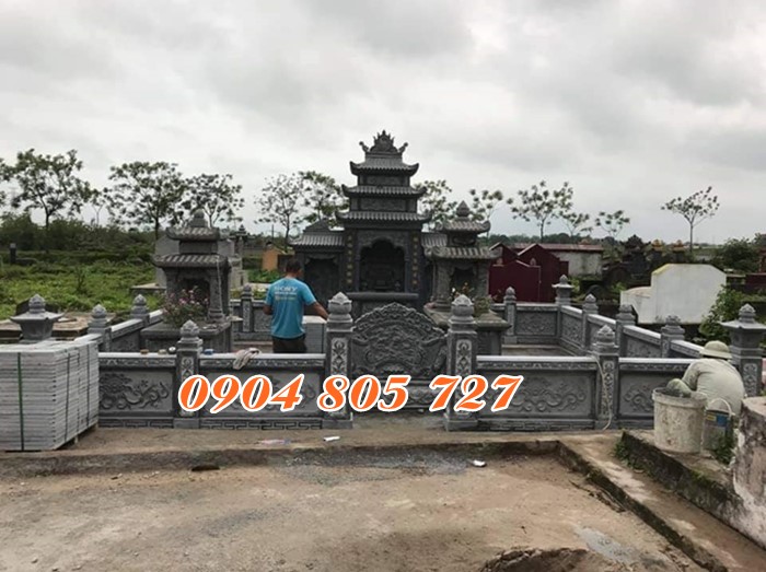 Khu lăng mộ đá tại Tiền Giang bằng đá khối giá tốt năm 2023