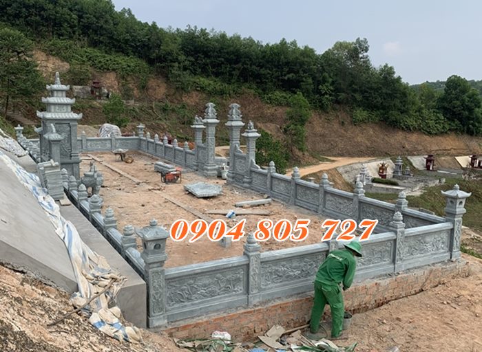Khu lăng mộ đá tại Tiền Giang bằng đá khối giá tốt năm 2023