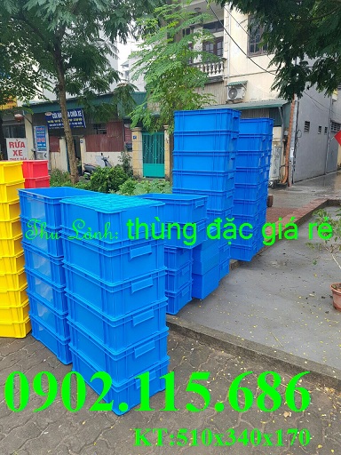 Thùng đặc KT 51x34x17cm, thùng nuôi trồng rau thủy sinh