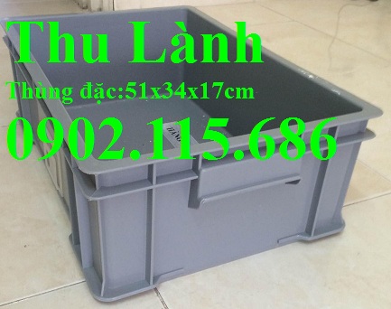 Thùng đặc KT 51x34x17cm, thùng nuôi trồng rau thủy sinh