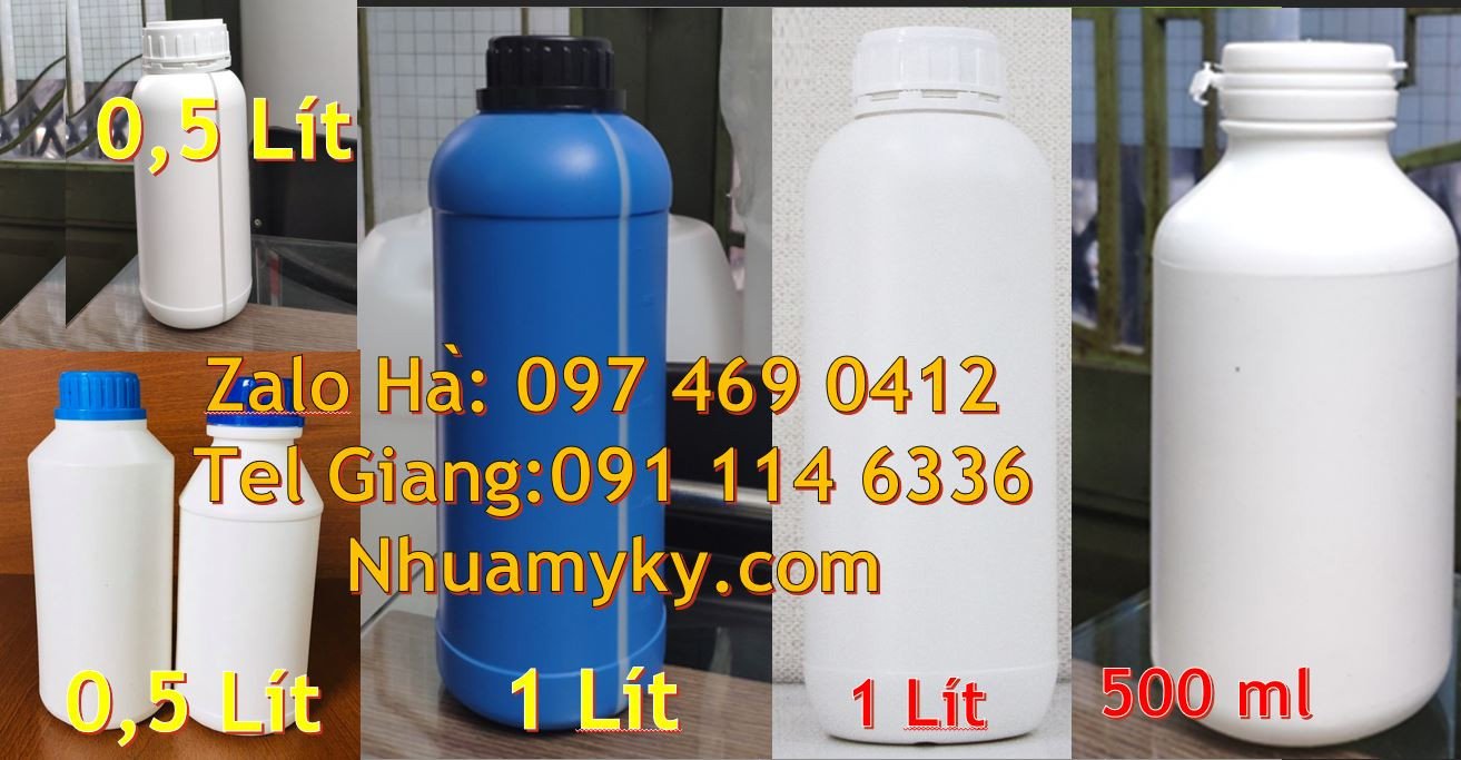 cung cấp chai nhựa 250ml.1l,chai nhựa 1l màu trắng xanh vàng,chai giá