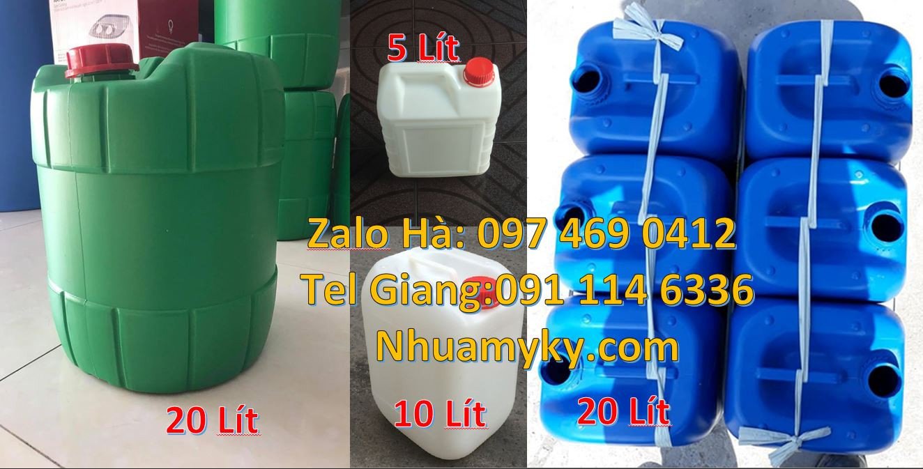 can 25l màu trắng,can 18l đựng rượu,can 20l đựng hóa chất giá rẻ nhất