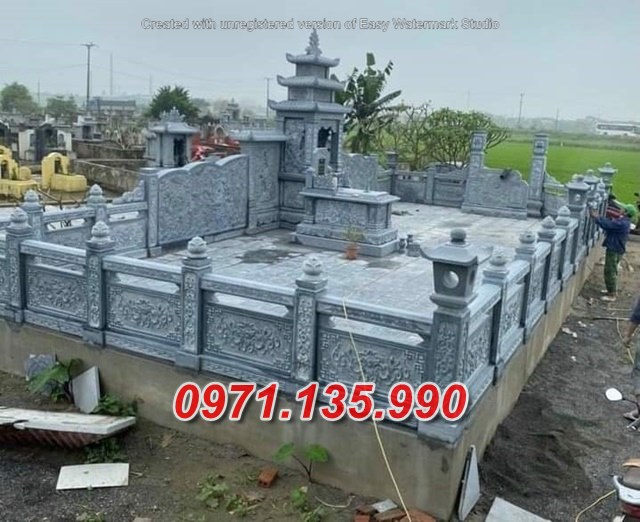 Mẫu nghĩa trang đá để tro cốt đẹp bán tại bạc liêu - nhà mồ dòng họ