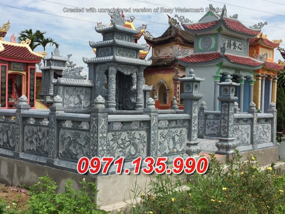 Mẫu nghĩa trang đá để tro cốt đẹp bán tại bình phước - nhà mồ gia tộc
