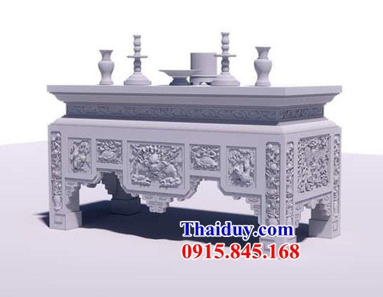 06+ Khánh hoà+ mẫu bàn lễ đá xanh rêu đẹp bán