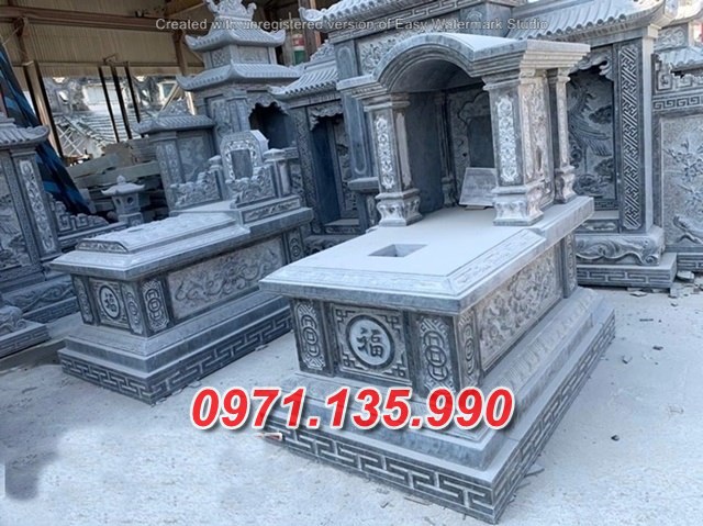 Mẫu mộ đá để tro cốt đẹp bán tại cà mau - mộ đá quây mộ đá chụp