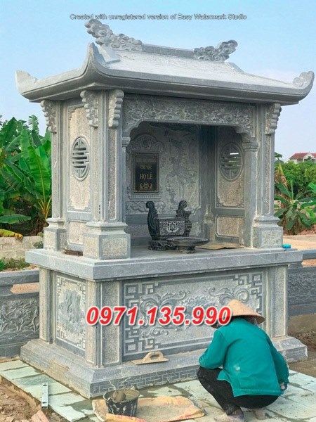 Mẫu mộ đá để tro cốt đẹp bán tại cà mau - mộ đá quây mộ đá chụp