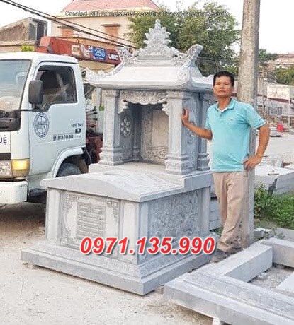 Mẫu mộ đá để tro cốt đẹp bán tại cà mau - mộ đá quây mộ đá chụp