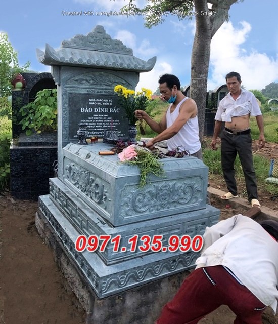Mẫu mộ đá để tro cốt đẹp bán tại quảng bình - mộ đá quây mộ đá chụp