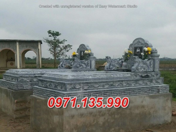 Mẫu mộ đá để tro cốt đẹp bán tại long an - mộ đá quây mộ đá chụp