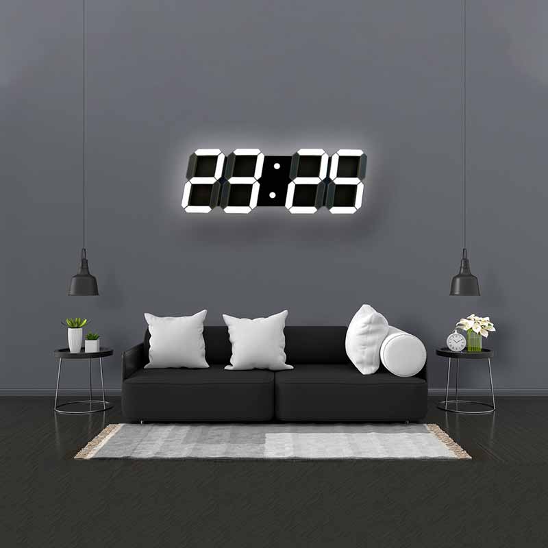 ĐỒNG HỒ LED 3D SMART LOCK TREO TƯỜNG HOT 2023