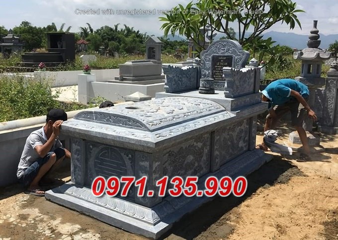 Mẫu mộ đá để tro cốt đẹp bán tại quảng nam - mộ đá đơn giản