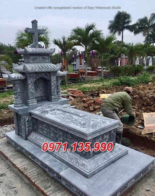 Mẫu mộ đá để tro cốt đẹp bán tại Bình Thuận - mộ đá đơn giản