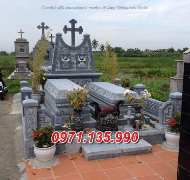 Mẫu mộ đá để tro cốt đẹp bán tại Bình Thuận - mộ đá đơn giản