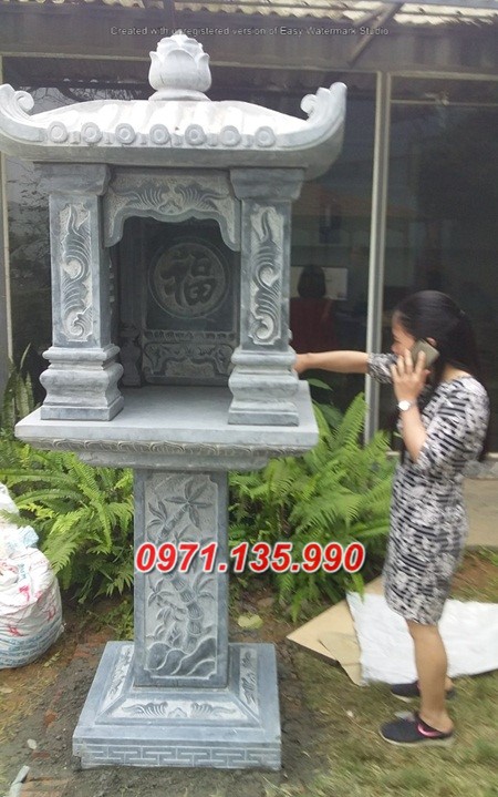 Mẫu miếu thờ thần linh bằng đá đẹp bán tại vĩnh long - bàn thờ thiên
