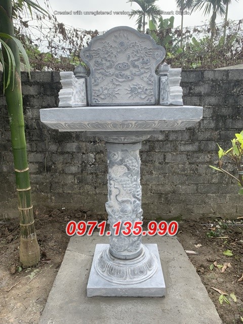 Mẫu miếu thờ thần linh bằng đá đẹp bán tại vĩnh long - bàn thờ thiên