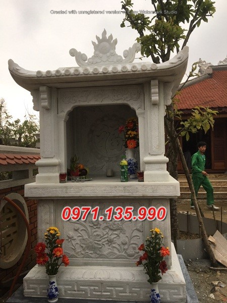 Mẫu miếu thờ thần linh bằng đá đẹp bán tại đồng nai - bàn thờ thiên