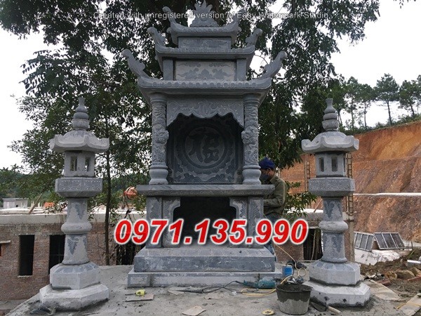 Mẫu miếu thờ thần linh bằng đá đẹp bán tại cà mau - bàn thờ thiên