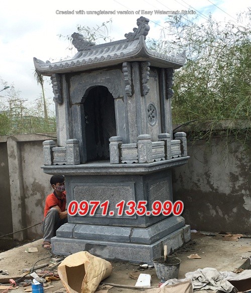 Mẫu miếu thờ thần linh bằng đá đẹp bán tại cà mau - bàn thờ thiên
