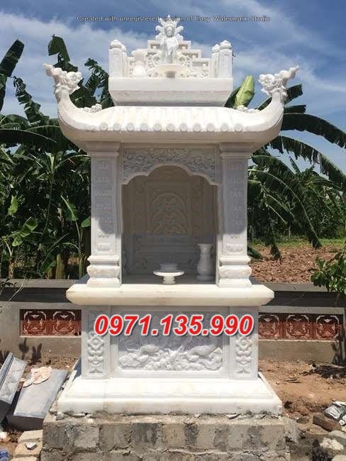 Mẫu miếu thờ ngoài trời bằng đá đẹp bán tại đồng tháp - bàn thờ thiên