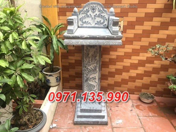 Mẫu miếu thờ ngoài trời bằng đá đẹp bán tại đồng tháp - bàn thờ thiên