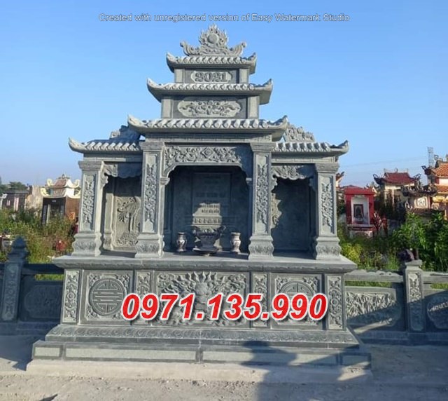 Mẫu miếu thờ thần linh bằng đá đẹp bán tại quảng nam - bàn thờ thiên