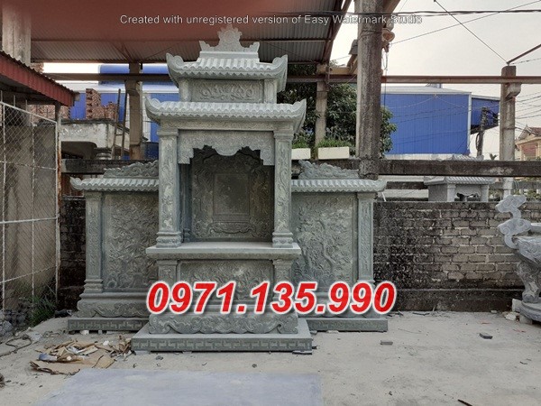 Mẫu miếu thờ thần linh bằng đá đẹp bán tại quảng nam - bàn thờ thiên