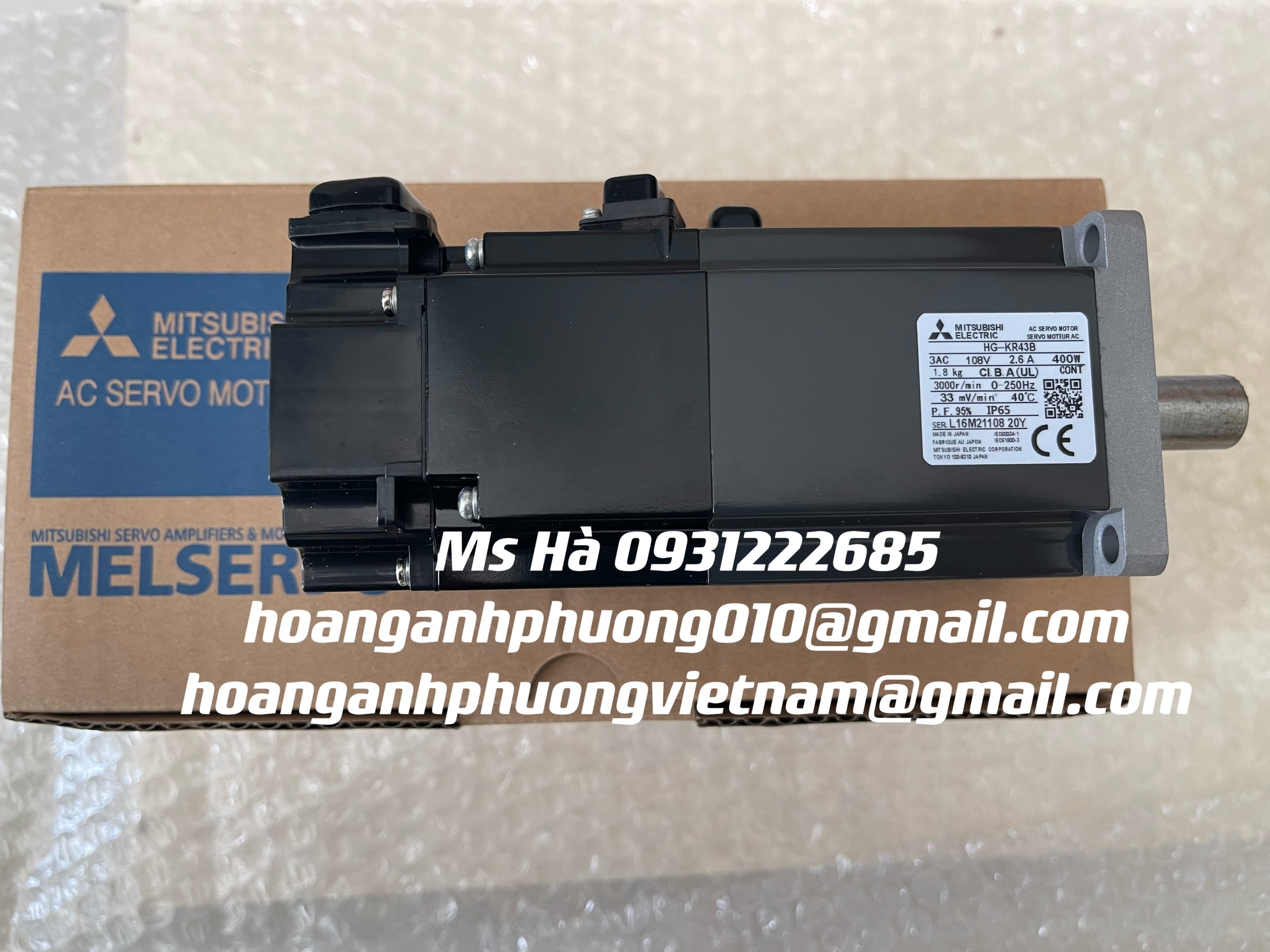 Động cơ chính hãng dòng mitsubishi HG-KR43B mới 100%