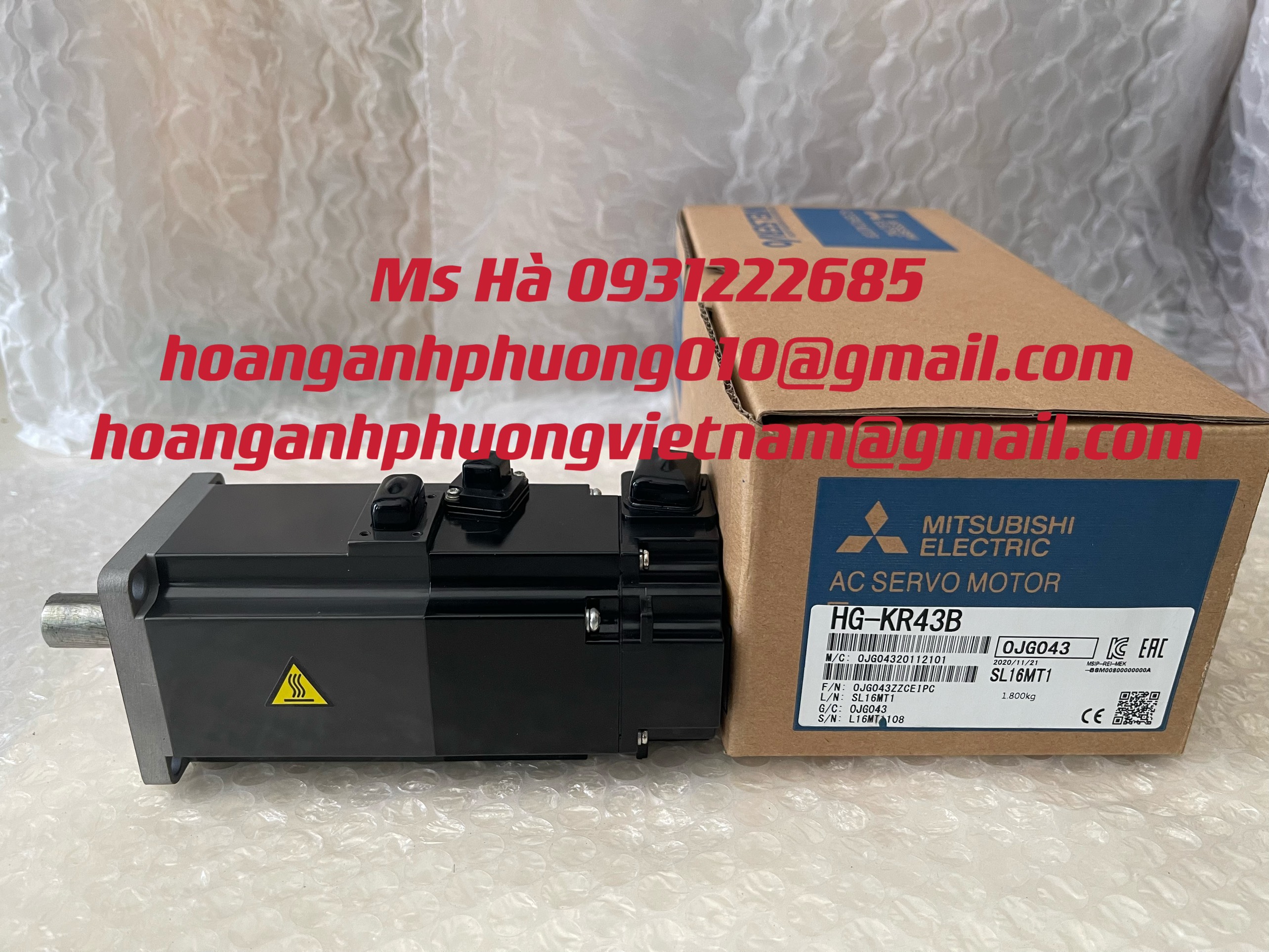 Động cơ chính hãng dòng mitsubishi HG-KR43B mới 100%