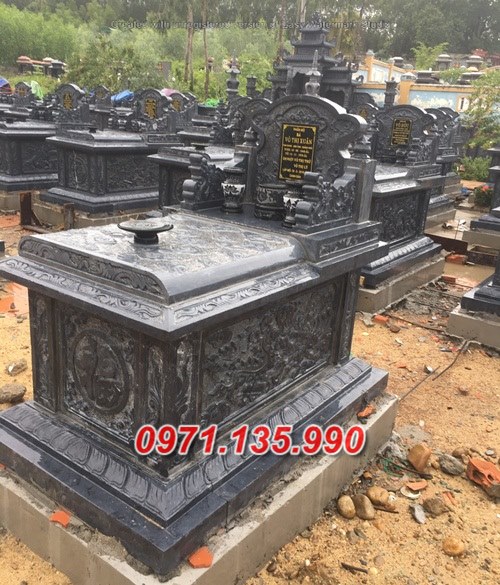 Mẫu mộ đá để tro cốt đẹp bán tại ninh thuận - nhà mồ bằng đá
