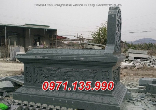 Mẫu mộ đá đơn giản để tro cốt đẹp bán tại phú yên - nhà mồ đá
