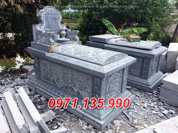 Mẫu mộ đá đơn giản để tro cốt đẹp bán tại phú yên - nhà mồ đá