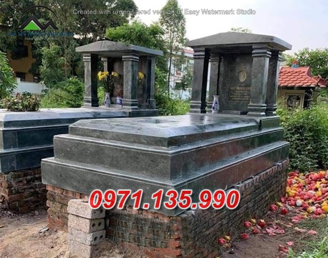 Mẫu mộ đá đơn giản để tro cốt đẹp bán tại khánh hoà - mộ đá hiện đại