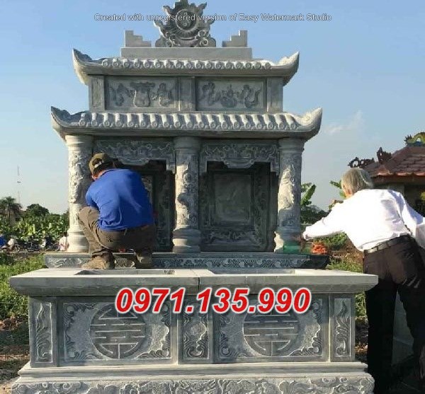 Mẫu mộ đá đôi để tro cốt đẹp bán tại thái bình - mộ đôi bán hải dương
