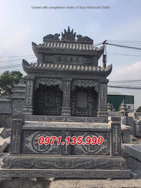 Mẫu mộ đá đôi song thân phu thê đẹp bán tại phú thọ sơn la điện biên
