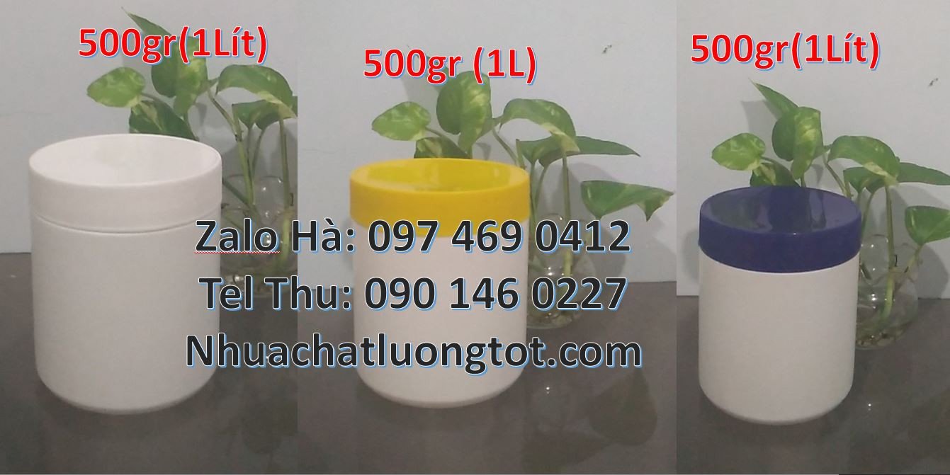 hũ 200g đựng hóa chất,hũ nhựa 1kg đựng nước rửa chén,hũ nhựa màu trắng